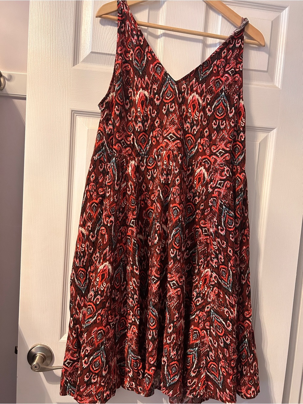 torrid Red & Black Patterned Midi Dress